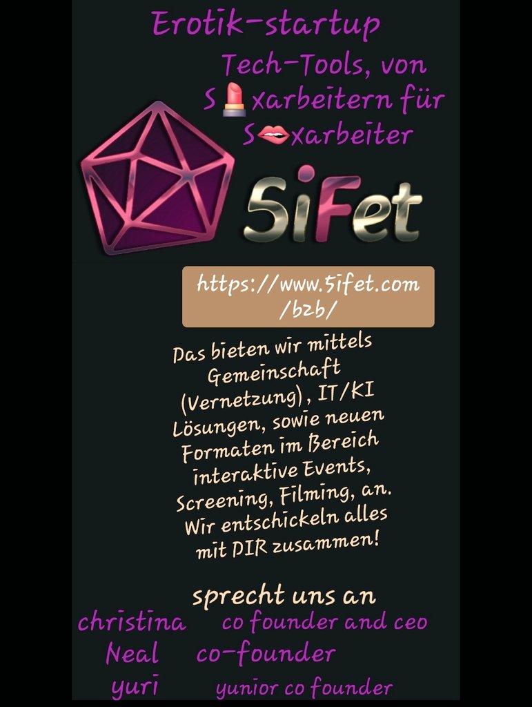 The new erotic startup Berlin 5ifet.com/b2b/