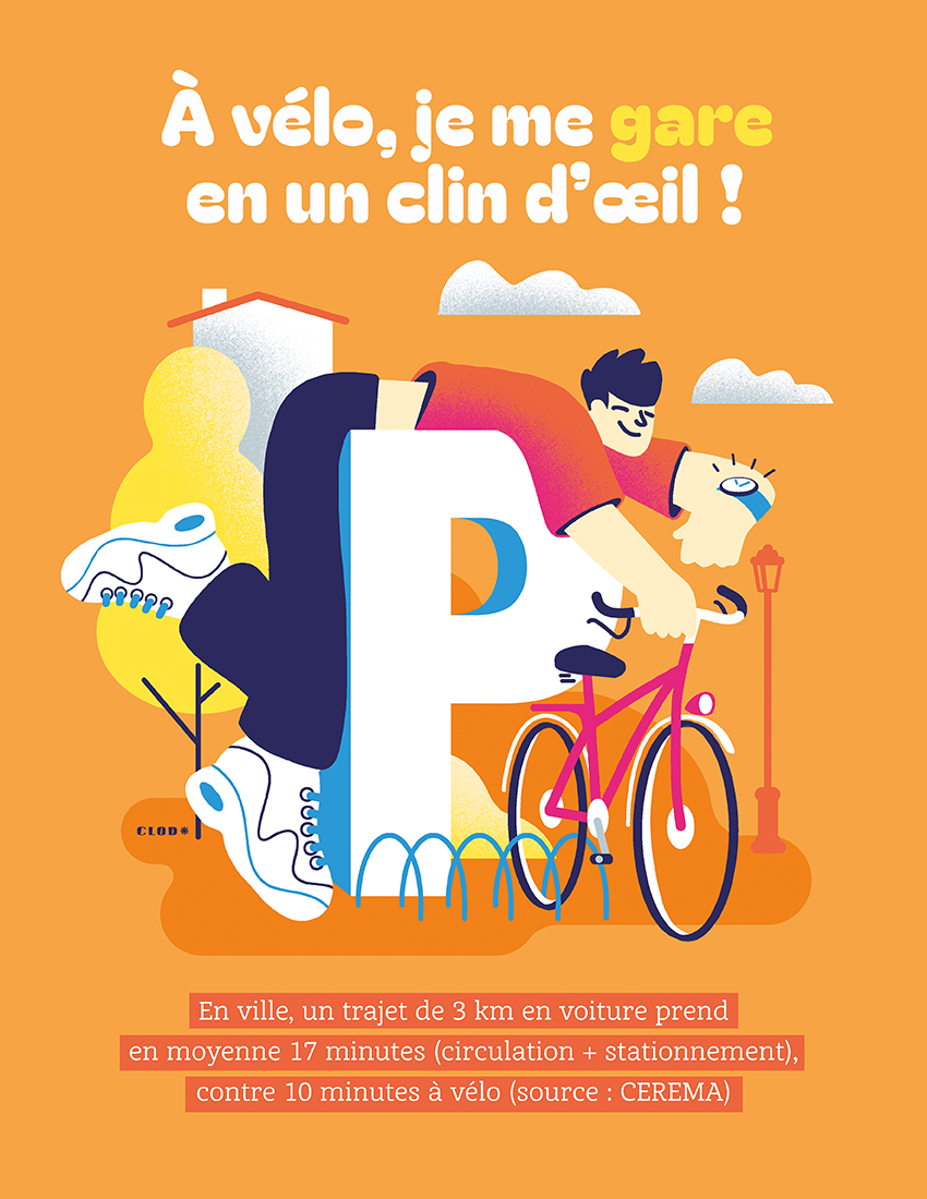 L’association Commerce en Selle a l’excellente idée d’éditer un jeu de 10 cartes postales pour inciter les usagers à utiliser un vélo pour redynamiser les commerces des centres villes

#illustration #clodillustrateur #velo #velotaf #pedale #commerce #centreville #mobilité