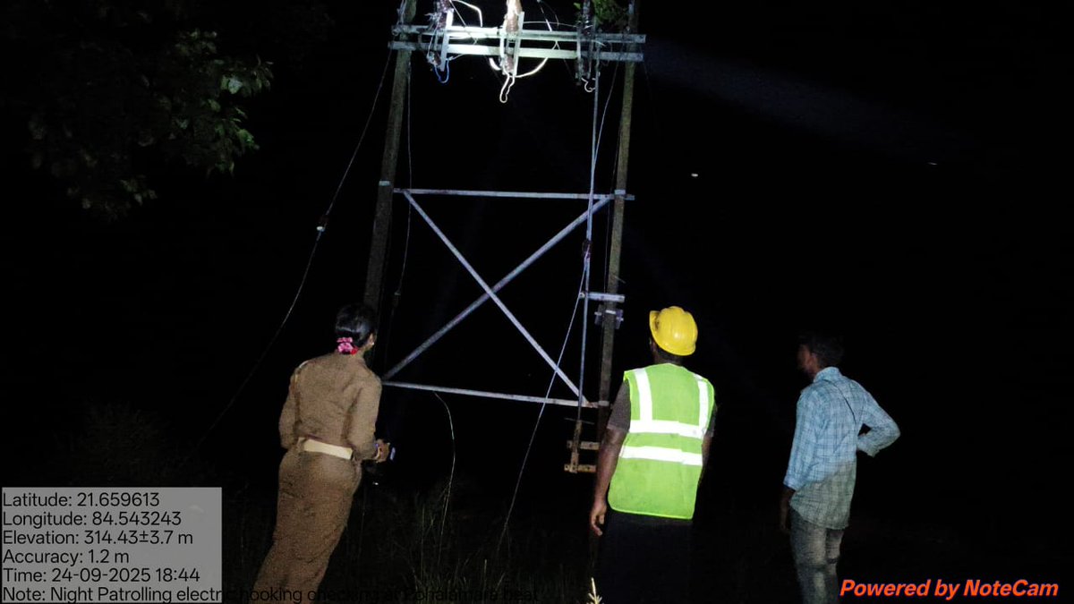 DeogarhDfo's tweet image. Joint night patrolling and illegal electric hooking inspection is carried out in elephant-prone villages along with the #DISCOMs under #DeogarhForestDivision to mitigate #humanAnimalConflict.
@CMO_Odisha 
@pccfodisha
@Prem_CWLWOdisha 
@PCCFWL_Odisha 
@RourkelaRc79045
@dpradhanbjp