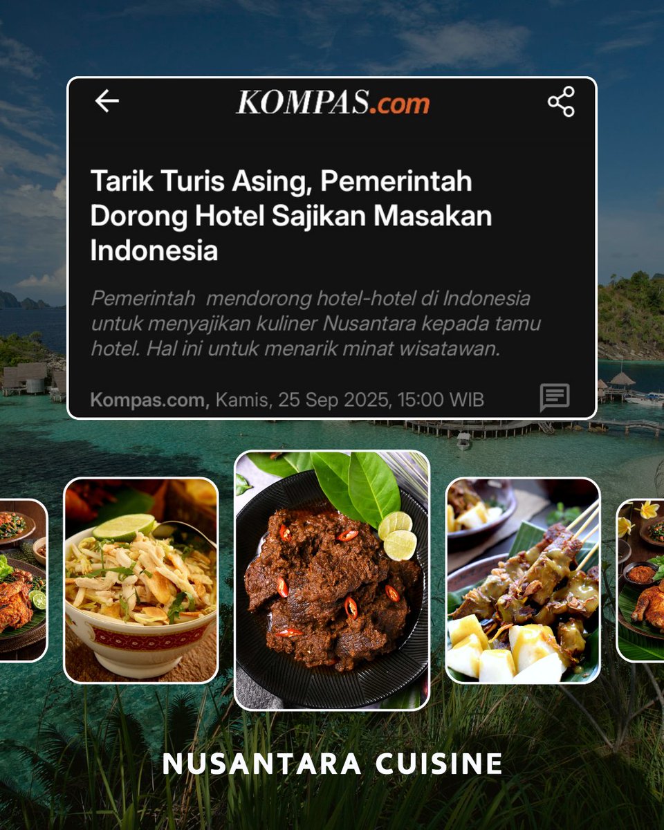 KerjaHasil_id's tweet image. Hotel sajikan masakan Indonesia, itu yg betul. Selain #wisata alam, tawarkan beragam masakan Nusantara. 

Heavy promo di #oceania dan #eropa, kembangkan 2 pasar itu. Nanti urus wisata halal. Peradaban Islam bukan pasar pariwisata Indonesia. @KemenPariwisata @prabowo @gibran_tweet