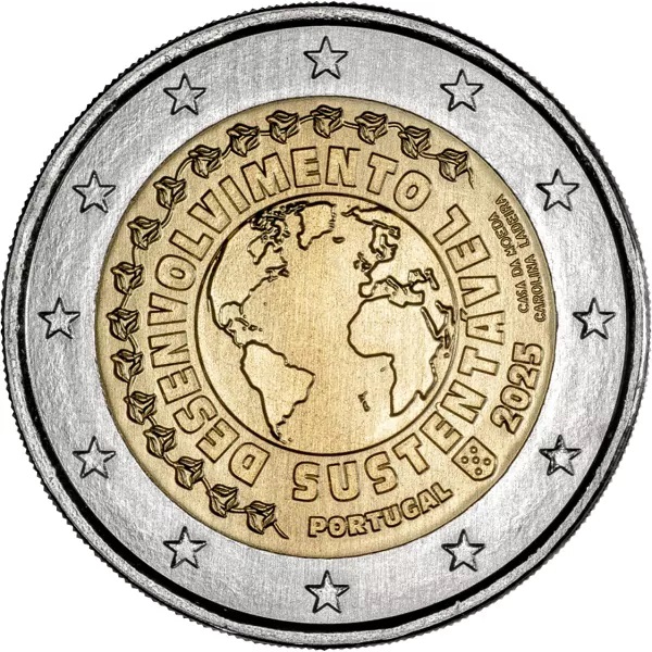 #PORTOGALLO 🇵🇹 #2euro commemorativo "Sviluppo sostenibile"
"Desenvolvimento Sustentável"
eurocollezione.altervista.org/_PORTOGALLO_/_…
- Tiratura 515.000
Circolanti 500.000
Folder FDC 7.500
Folder FS 7.500
- Emissione #24settembre
#Portugal <a href="/bancodeportugal/">Banco de Portugal</a> <a href="/incm_da/">INCM - Imprensa Nacional-Casa da Moeda</a>