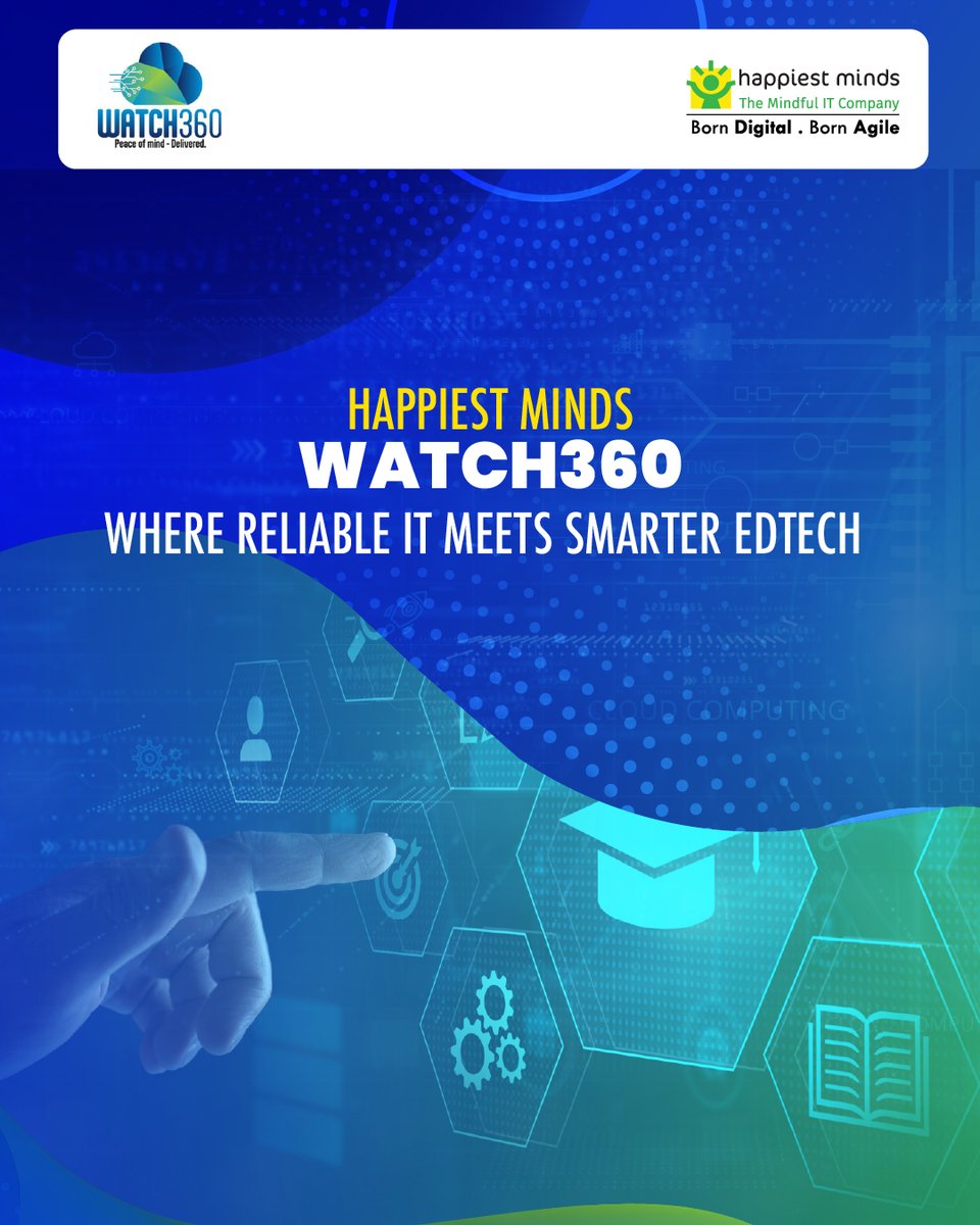 HappiestMinds's tweet image. Is your EdTech platform built for always-on learning?

Discover how Watch360, our AI-powered, fully managed service, ensures secure, resilient digital experiences, backed by SLA guarantees.

Delivered by certified experts.

email us: business@happiestminds.com

#HappiestMinds