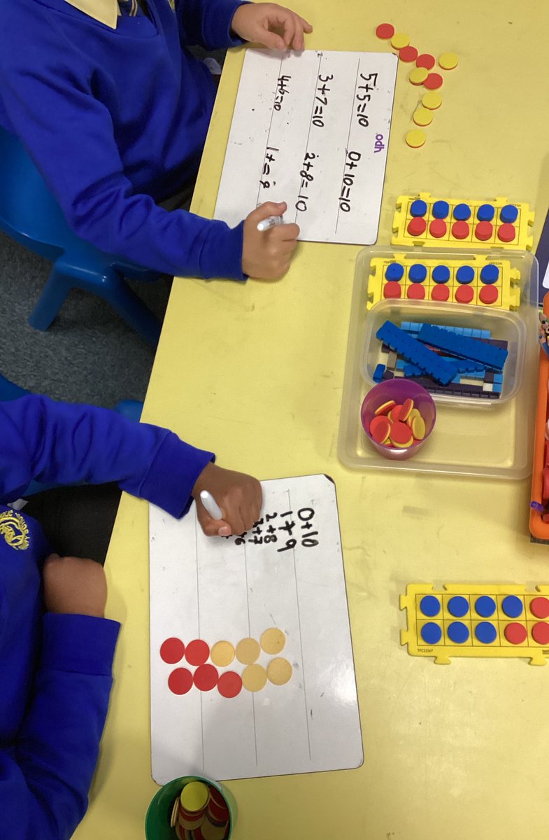 StMaryB17's tweet photo. #Y2 were on a number mission this morning! ๐ They explored number bonds to 10 and discovered a systematic way to find them all - patterns, logic, and lots of smiles! #Maths #FluencyBee #MathsMastery https://t.co/1p24d5LOsz