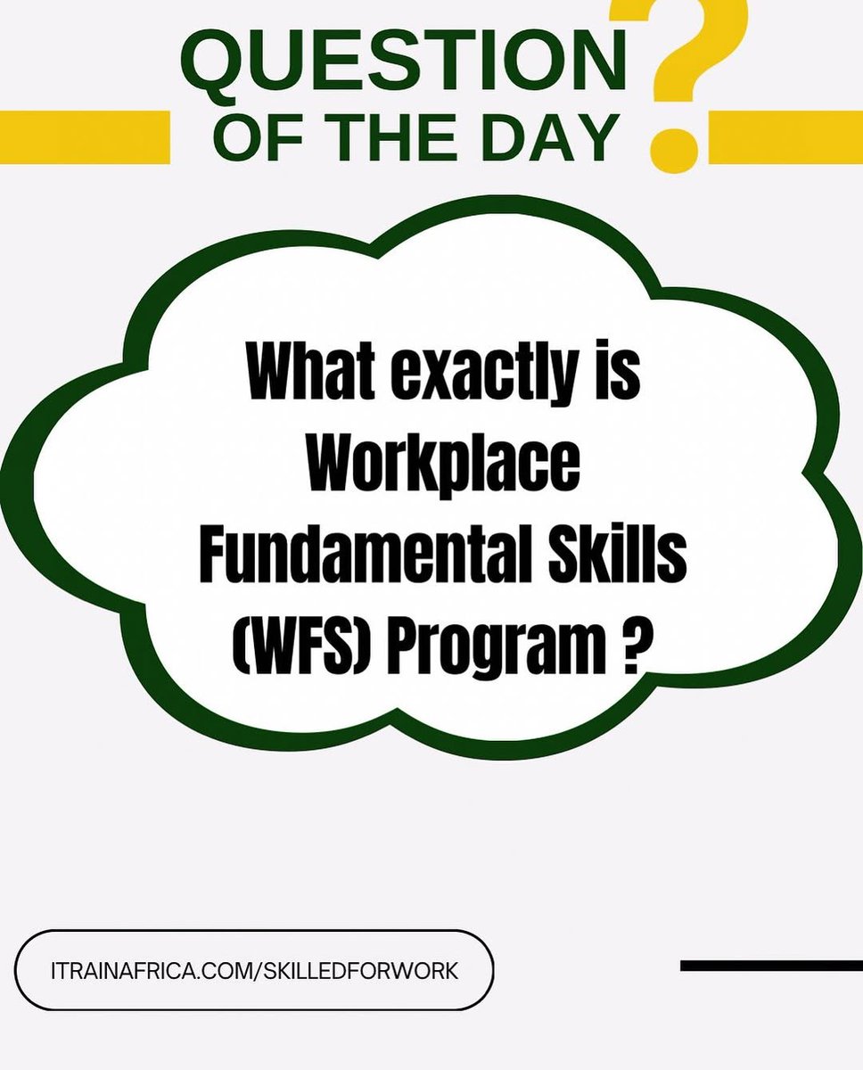 itrainafrica's tweet photo. Hard Skills get you the job. Soft skills grow your career.
Learn both with I-Train Africa Now.
#WorkplaceFundamentalSkillsProgram
#ProfessionalsTraining #DigitalWorkplaceSkills #WFS
#ProjectManagement #TechSkills #DigitalSkills #CareerPrograms
#CareerAdvancement #ITrainAfrica https://t.co/6MInal1Ugx