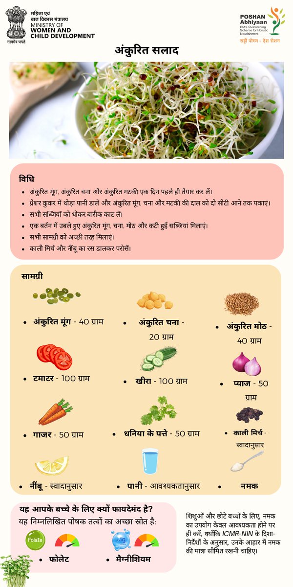 fcidoayodhya's tweet photo. भा.खा.नि.,मं.का., अयोध्या, सभी जनमानस से अनुरोध करता है कि #8वाँ_राष्ट्रीय_पोषण_माह_अभियान में अपनी भागीदारी दें एवं #सही_पोषण_देश_रौशन की थीम को सार्थक बनाएं जिसके लिए पोषण से भरपूर भोजन बनाने की विधि संलग्न है:

//पोषण युक्त आहार खाओ, सदैव अच्छी सेहत पाओ// https://t.co/DDgNvFi1i7