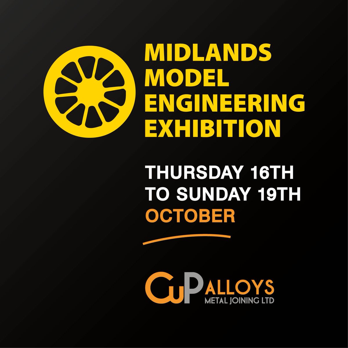 cupalloys's tweet image. We’re returning to the Midlands #ModelEngineering Exhibition for 2025! 🚂
Join us at the Warwickshire Event Centre from 16–19 October.
We’ve been supporting model engineers for over 40 years — and we can’t wait to see you again.
👉🏼 buff.ly/c2JTfO9