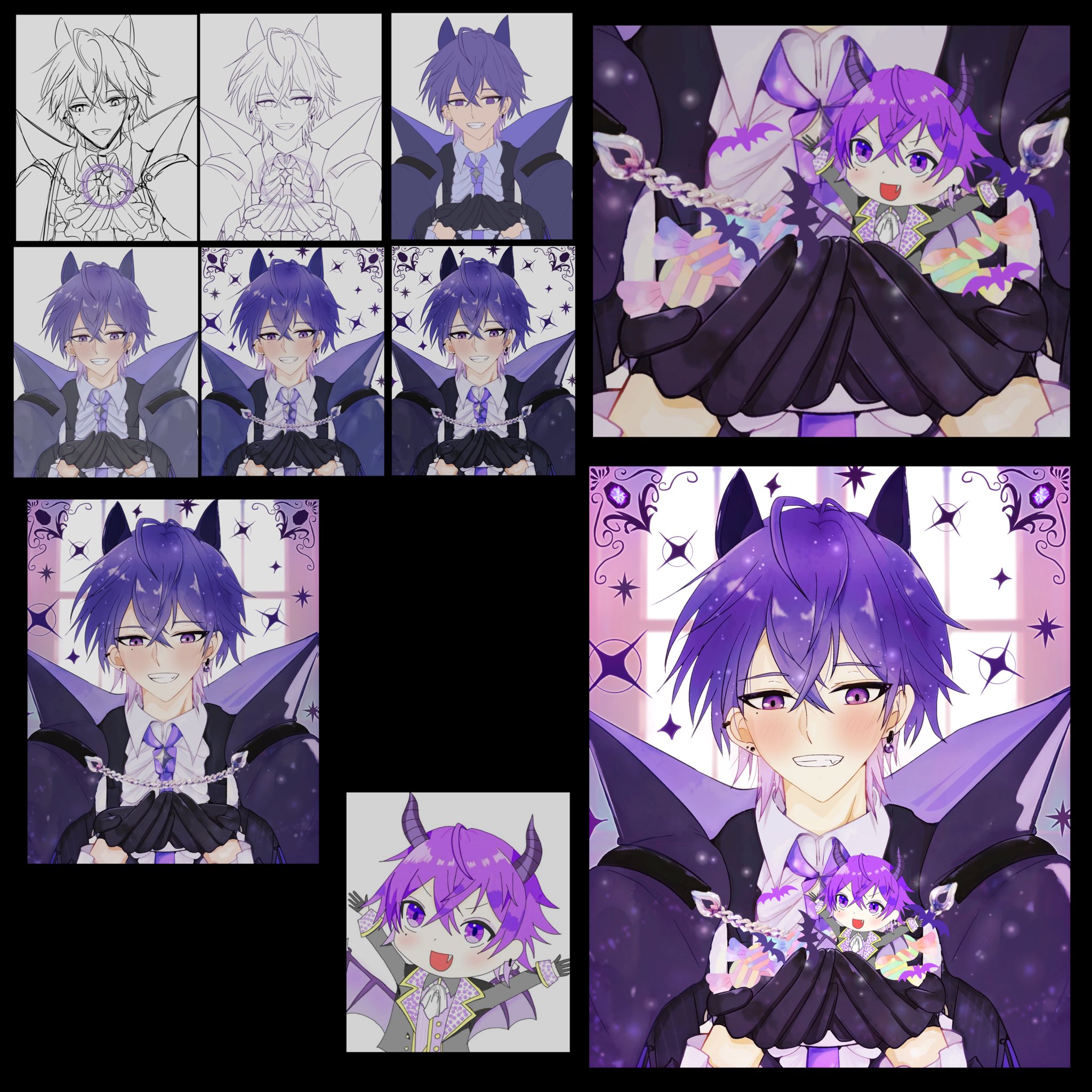せっちゃん　ねこちゃん柄 せにゃん💫💜💛猫ちゃんにゃ₍ᐞ•༝•ᐞ₎🐱🎨 on X: 