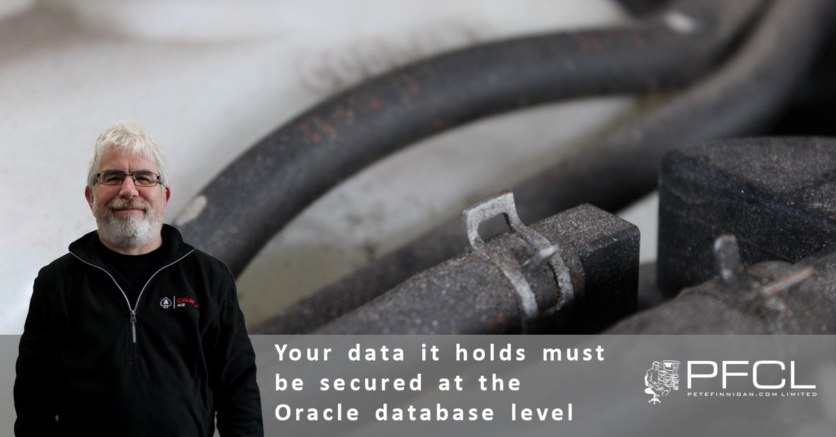 petefinnigan's tweet image. "Your data it holds must be secured at the Oracle database level"
We are here to help you secure your data in your Oracle database. Contact us -
petefinnigan.com/contact.htm
#oracleace #oracle #plsql #securecode #securityaudit
Please like, follow and share our pages and posts.