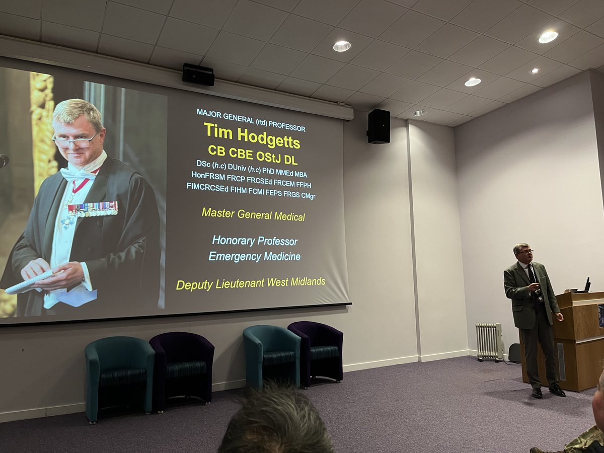 DMS_MilMed's tweet photo. Yesterday’s #DMSR Conference tackled leadership & risk for military healthcare delivery.
With powerful insights on patient care, leadership challenges, innovation & AI.
Key speakers included:
🔹 Prof Kevin Fong
🔹 Gen Sir Richard Barrons
🔹 Maj Gen (Rtd) Prof Tim Hodgetts https://t.co/3WcknzLbUQ
