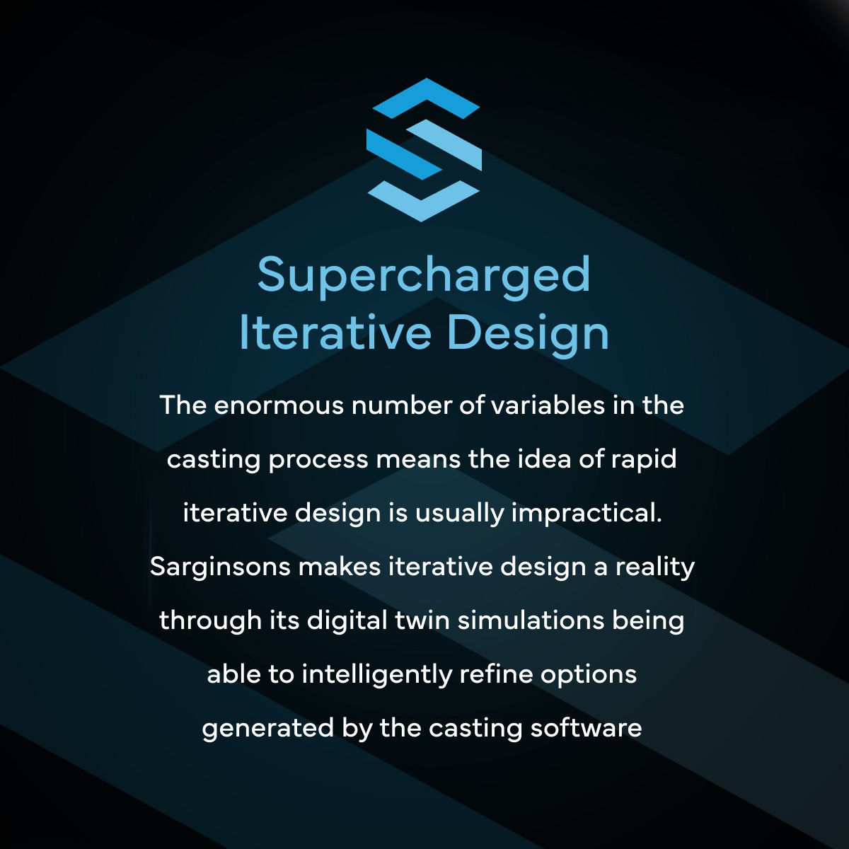 For the first time, rapid iterative design is a viable reality for cast components.

Digital twin simulations now make it possible to virtually test multiple designs for localised TYE performance, feeding real-time insights back into the next iterative cycle.

This simulated,