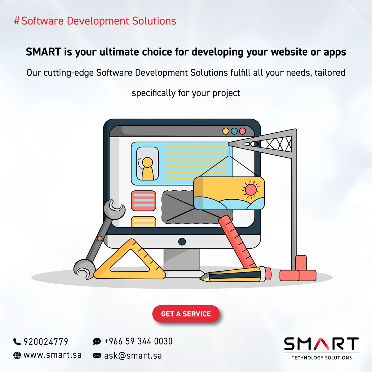 SmartTechSA's tweet image. فريقنا التقني جاهز يقدم لك حلول مخصصة في تطوير البرمجيات من تطبيقات ومواقع وصيانتها ودعمها

تواصل معنا عبر الواتس اب  -  الرابط في البايو 👆🏻

Our dedicated development team is prepared to provide bespoke solutions for software development, including applications, websites, and…
