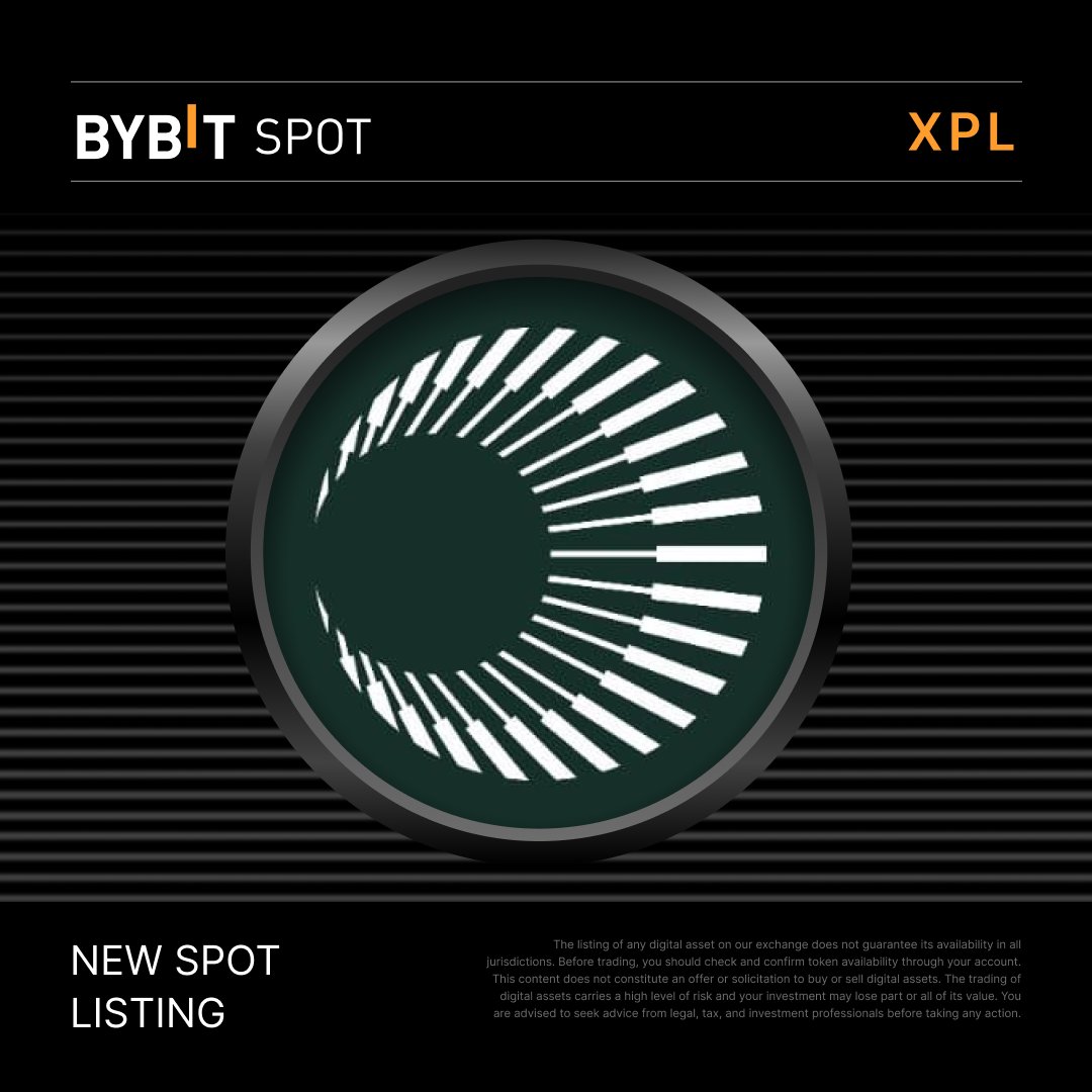 Bybit_Official's tweet photo. 📣 $XPL is officially listed on #BybitSpot with @PlasmaFDN!

Big rewards are on the way
- 9M $XPL (~$7M) reward pool — the largest in the industry
- Up to 450% APR to earn

Trade Now!