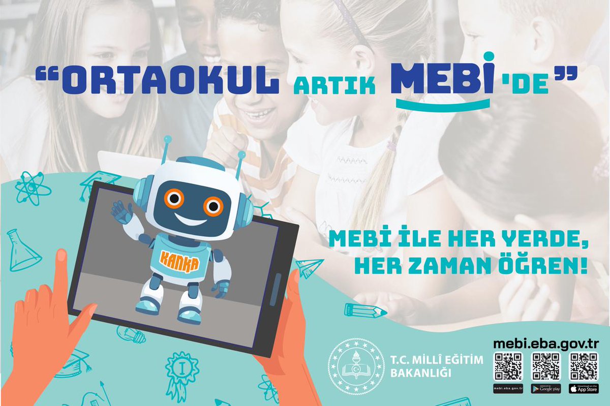 Tüm ortaokullarda 26 Eylül 2025 Cuma günü ikinci ders saatinde "MEBİ Tanıtım Etkinliği" gerçekleştirilecek. 

➡️meb.ai/5uAbSJ

<a href="/tcmeb/">Millî Eğitim Bakanlığı</a> 
<a href="/Yusuf__Tekin/">Yusuf Tekin</a> 
<a href="/farukyelkenci/">Ömer Faruk Yelkenci</a> 
<a href="/ebubekirsavasci/">Ebubekir Sıddık Savaşçı</a>