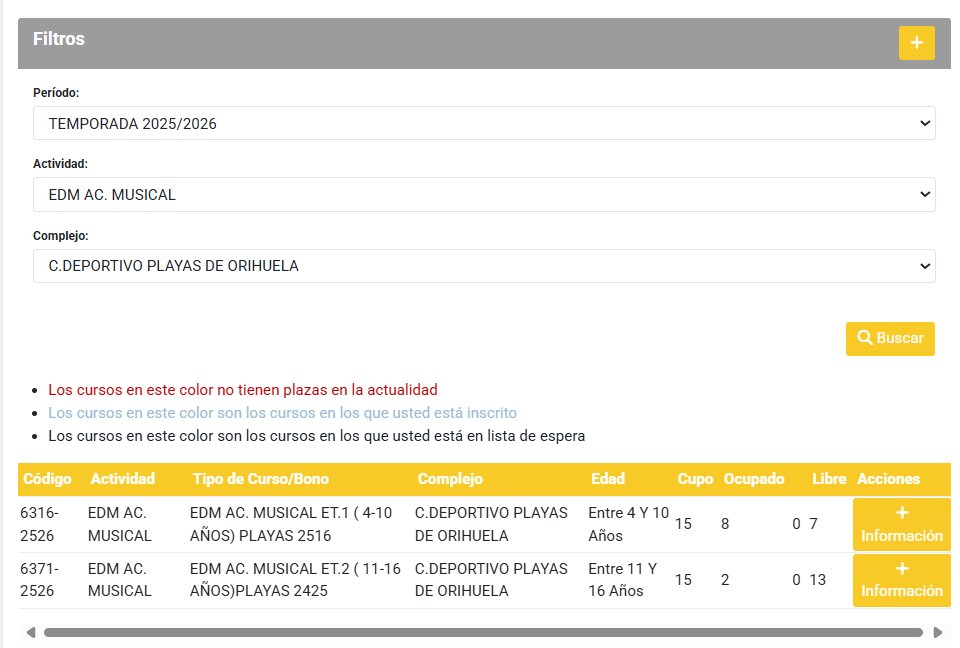Todavía quedan plazas disponibles para las clases de Acompañamiento Musical .
De 4 a 10 años: 7 plazas.
De 11 a 16 años: 13 plazas.
Es necesario inscribirse en nuestra página web: deportes.orihuela.es.