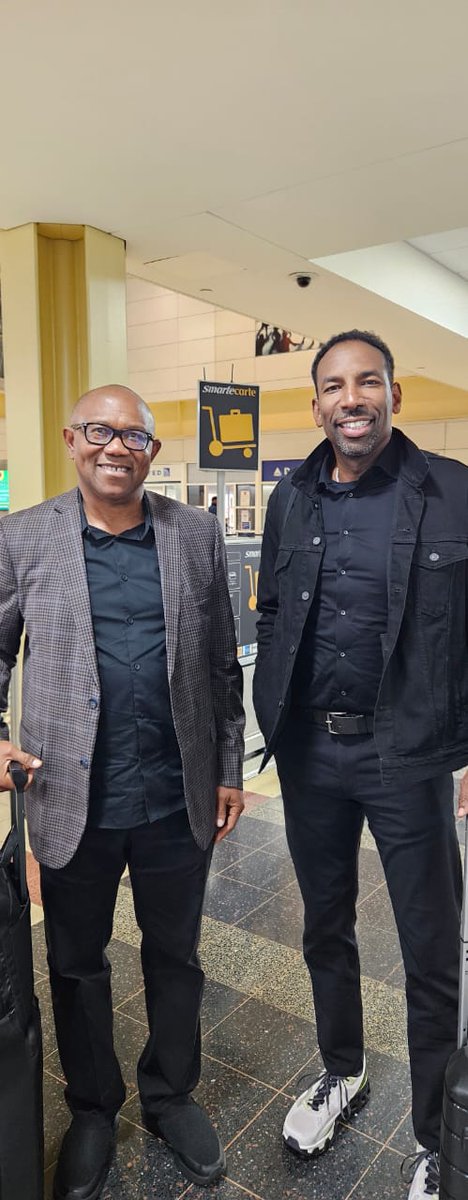 Ibrahimumaribb's tweet image. H.E PO in the USA 🇺🇸✈️ Yesterday, he flew with Atlanta’s Mayor—worth $10M, managing a $3B budget. No sirens. No aides with bags. No queue-jumping. Just simplicity &amp;amp; service. Yet in Nigeria, LGA chairmen with 1% of that budget behave like emperors.