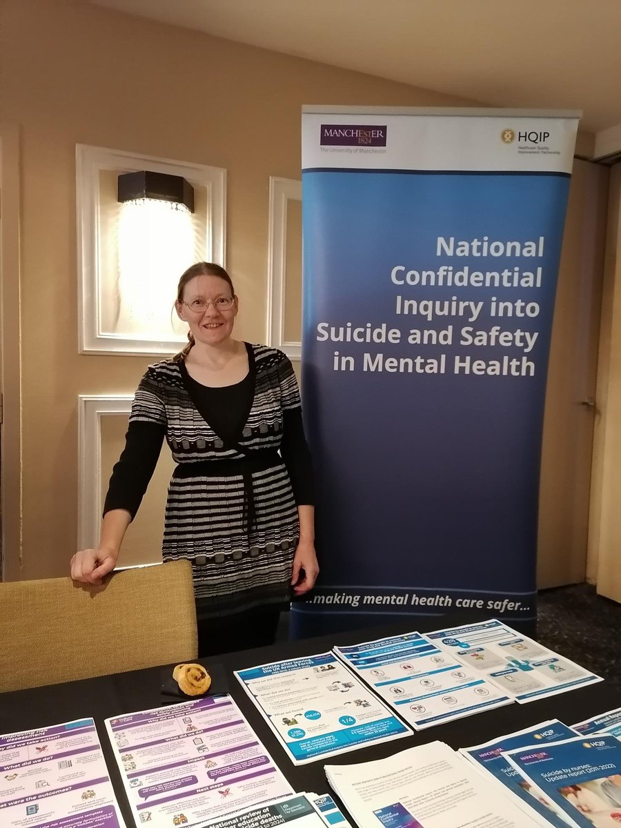 Our team member, Harriet, is at the Suicide Bereavement UK's 14th International Conference. Harriet and our colleagues from NCISH (National Confidential Inquiry into Suicide and Safety in Mental Health) have a stall at the event. #sbukconf25