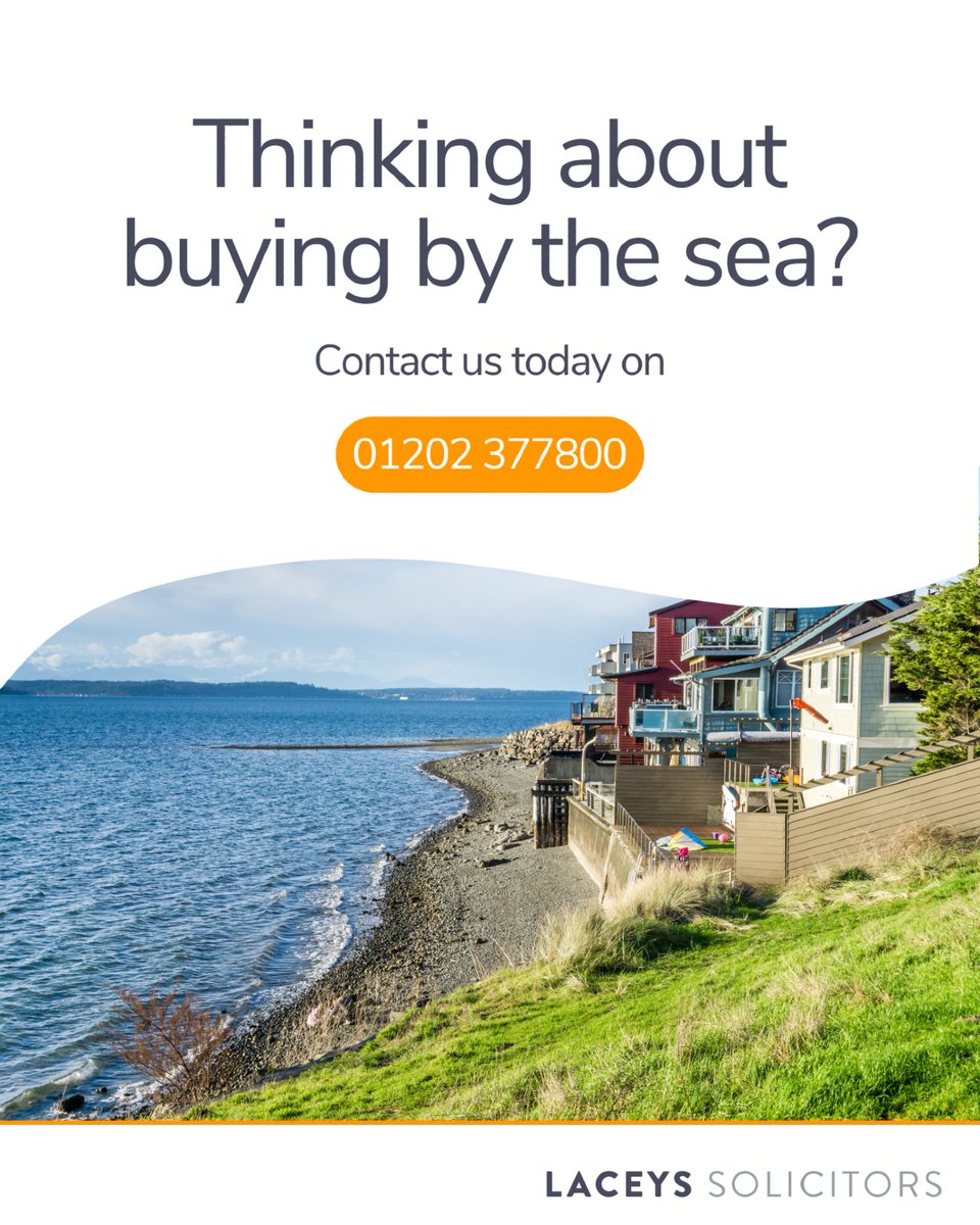 Dreaming of living by the sea?

Swipe through for our quick guide to buying by the coast. Laceys solicitors offer legal advice on buying property in Dorset and beyond - contact our Residential Property team for more information:

📞01202 377800

#LaceysSolicitors #CoastalProperty