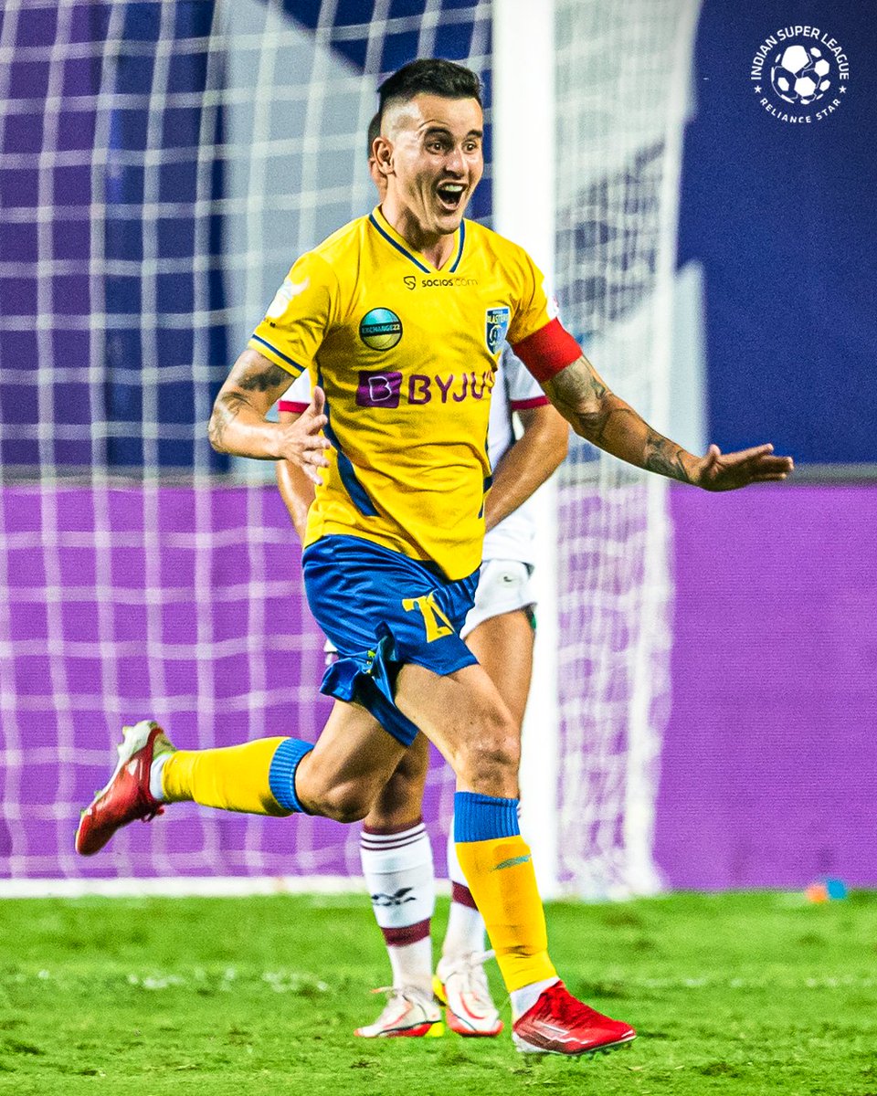 IndSuperLeague's tweet image. #AdrianLuna: The Magician of the #Blasters! 🪄 

#ISL #LetsFootball #KeralaBlasters | @KeralaBlasters