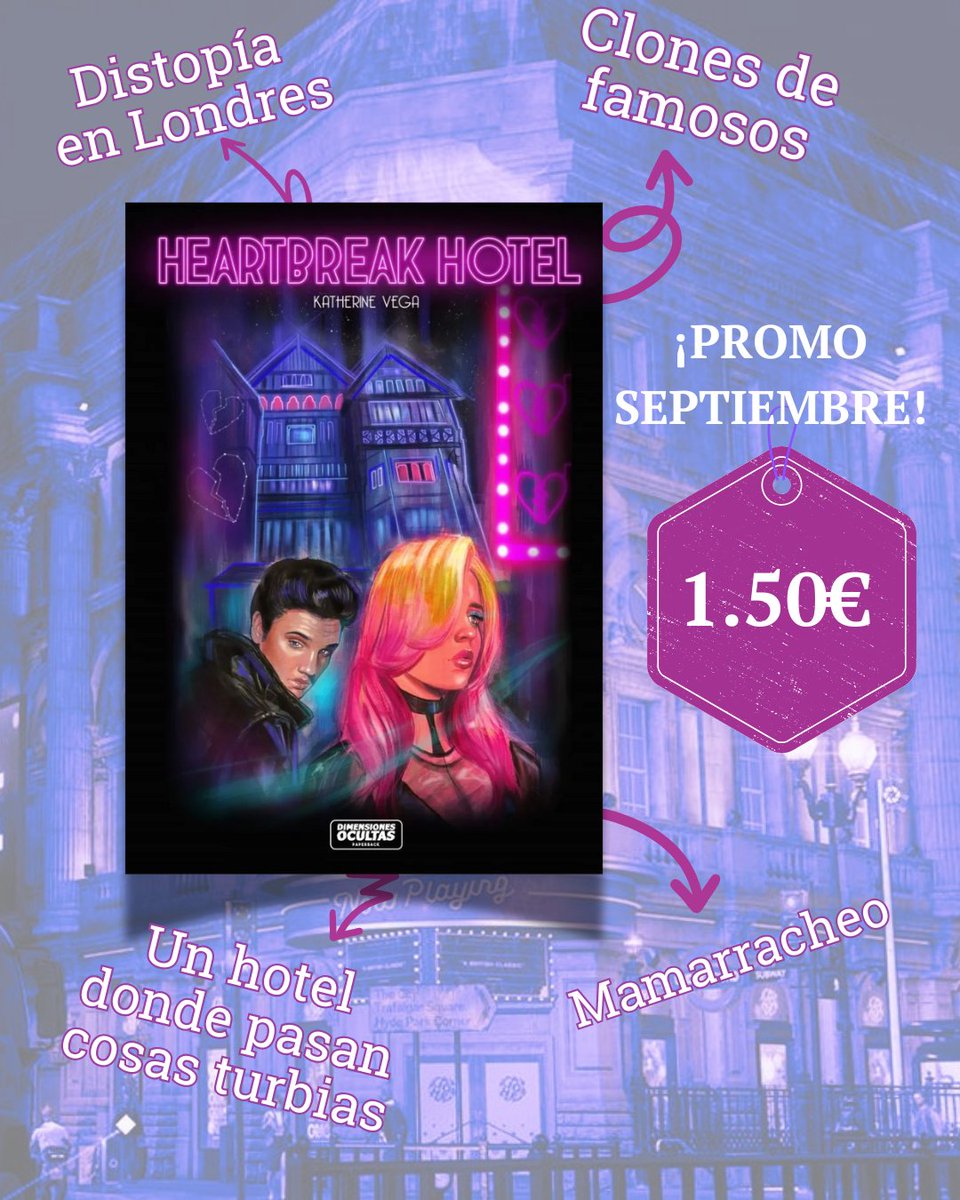 Friendly reminder que esta promo está a punto de terminar🔥

Si queréis leer esta distopía loca a mitad de precio, es ahora o nunca. Bueno, nunca tampoco, que no va a desaparecer 😂

La tenéis a 1,50€ en Amazon pero también en papel en la web de <a href="/eddimocultas/">Dimensiones Ocultas se ha ido a Bluesky</a> 💜