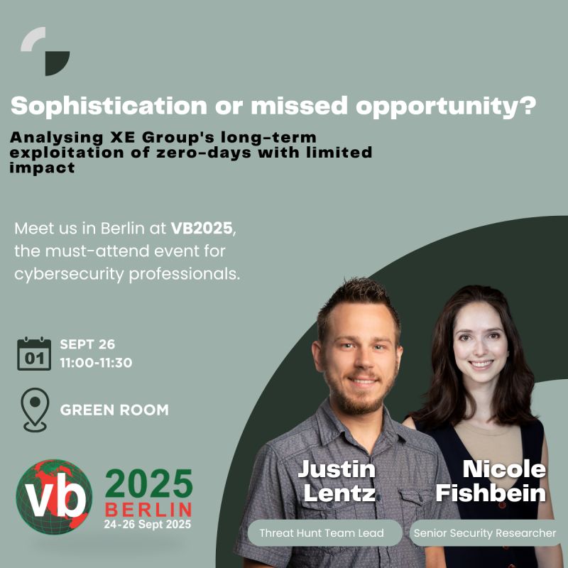 ⏰ Tomorrow at #VB2025:
Justin Lentz &amp; Nicole Fishbein reveal the paradox of a 4-year breach with zero-day exploits but no profit, no damage, no stolen data

🕐 11:00 AM | 📍 Green Room
 📃 Blog: bit.ly/3HDVJBl
 🔍 Info: bit.ly/45VYKpL

#Solis #Intezer #Cyber