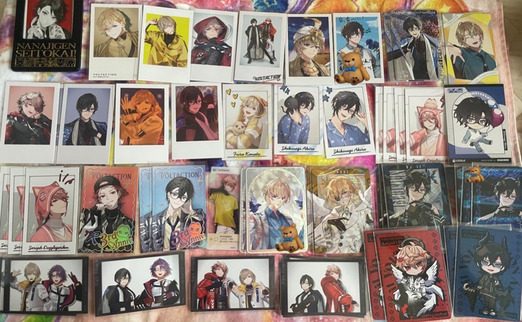 okiyusa's tweet photo. 【交換/譲渡】にじさんじ ChroNoiR VOLTACTION 2時だとか Oriens Dytica 3SKM OS特典 チェキ風トレカカード トレカ チェキ

    譲：写真①～⑦
    求：ﾘﾄﾘﾝ記載物( https://t.co/bkqJMeir2O )＞写真⑧(詳細内容)＞定価＋送料

詳細を8枚目写真に記載。1枚からでも◎ お気軽にお声掛けください。 https://t.co/3cPEF4B4F2