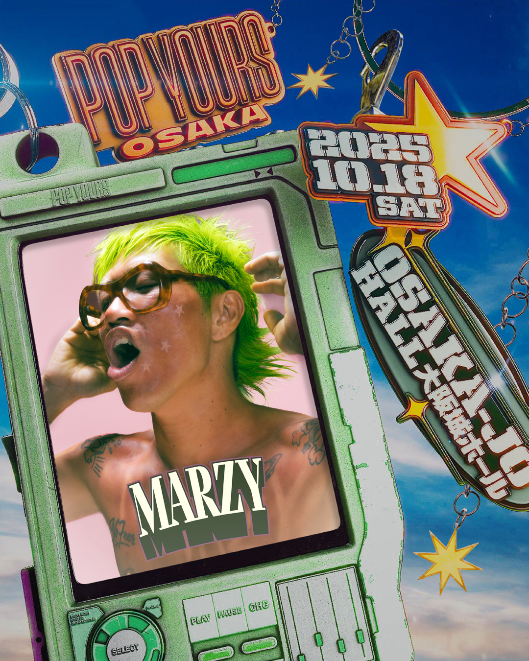 POP YOURS 音楽イベントポスター BAD HOPとPUNPEEがヘッドライナーのヒップホップ・フェスティ