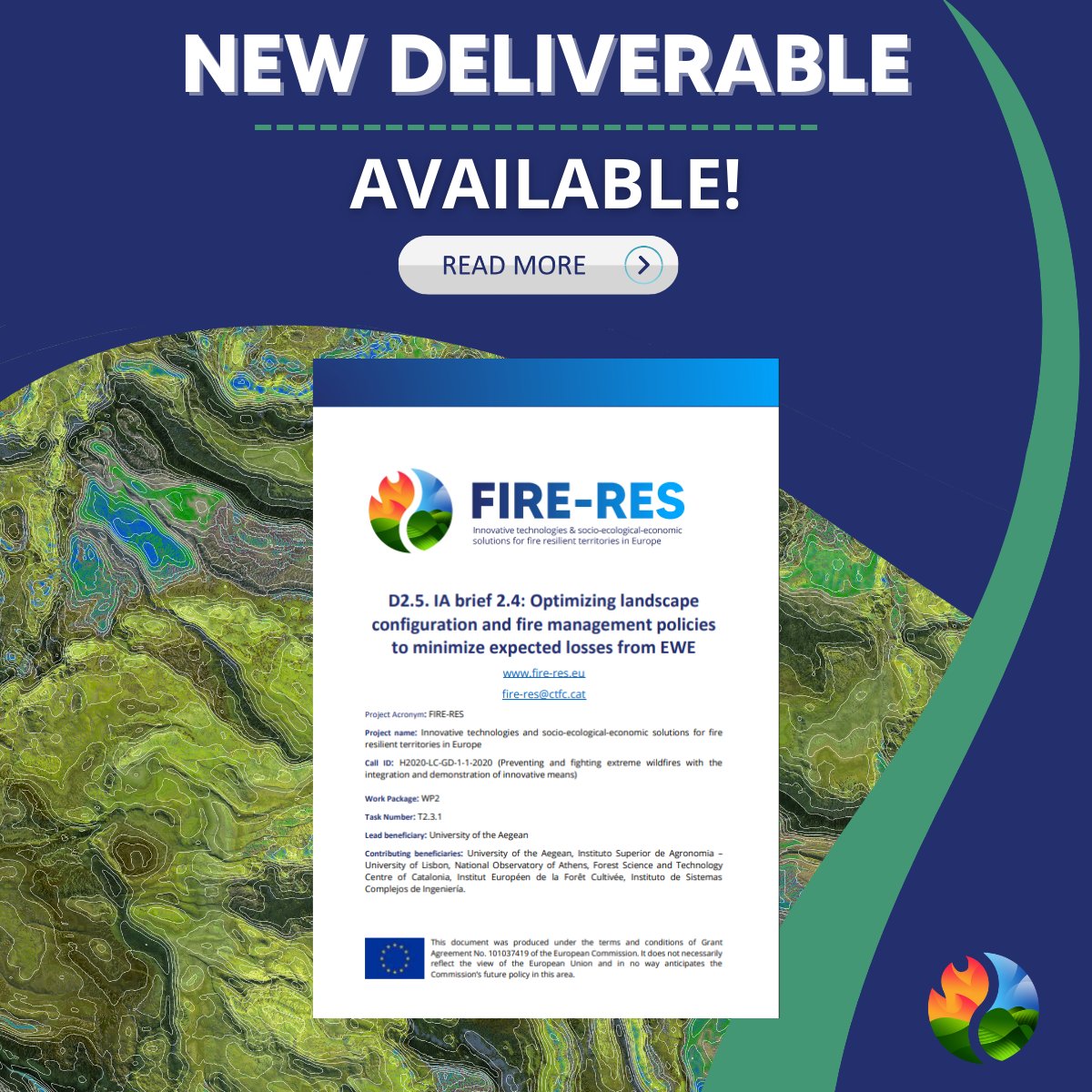 FIRE-RES (@fireresproject) on Twitter photo 🆕 New deliverable out now! As wildfire risk grows, we must rethink how landscapes are shaped for resilience 🌲D2.5 shows how scenario planning + optimization can guide smarter fuel treatments & forest management, balancing ecology, society & economy 🔗 shorturl.at/u76PS 🆕 New deliverable out now! As wildfire risk grows, we must rethink how landscapes are shaped for resilience 🌲D2.5 shows how scenario planning + optimization can guide smarter fuel treatments & forest management, balancing ecology, society & economy 🔗 shorturl.at/u76PS