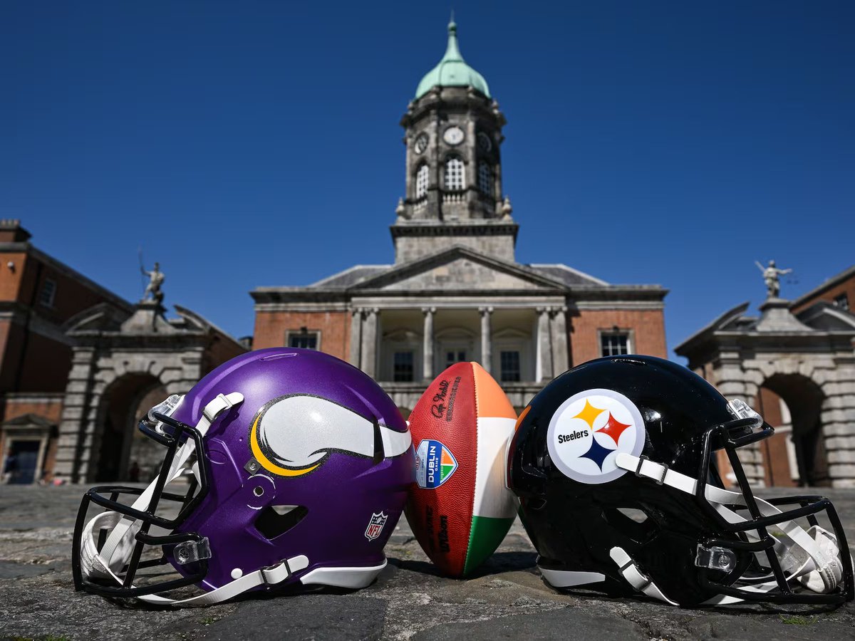 FelastoryMedia's tweet photo. 🏈 Sports
🏈 #NFLGlobal First Regular-Season Game in Ireland Set 🔥
On September 28, the Pittsburgh Steelers will host the Minnesota Vikings at Dublin’s Croke Park — marking the first-ever regular-season NFL game in Ireland and a bold push into European markets.
#NFLIreland #GlobalGridiron