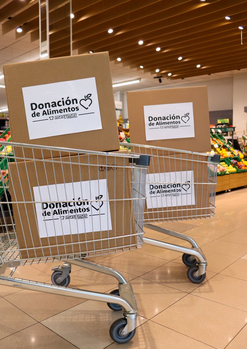 Masymas Supermercados refuerza su compromiso con la sostenibilidad y la solidaridad, evitando el desperdicio alimentario de 1.970 toneladas de alimentos y dona 355 a entidades sociales.

#masymasSupermercados #desperdicioalimentario