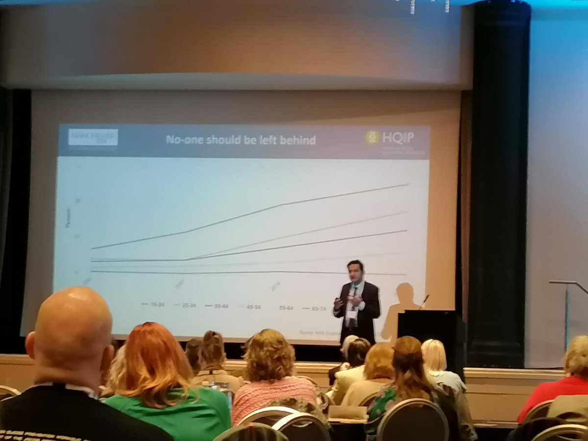 Prof Nav Kapur presenting at the Suicide Bereavement UK conference, with the message: No-One Should be Left Behind, as those with the greatest need, in the most deprived areas often have least support, an ego of the 'inverse care law' #sbukconf25