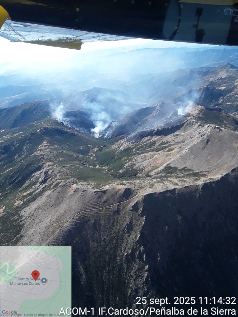11:14📸#IFPeñalbaDeLaSierra #Guadalajara

<a href="/briflubia/">BRIF-A LUBIA</a> sobrevolando el incendio para sumarse un día más a las labores de extinción junto con los compañeros de <a href="/BrifDaroca/">BRIF Daroca</a> y medios <a href="/Plan_INFOCAM/">INFOCAM</a>.

Somos #BRIF de <a href="/mitecogob/">Transición Ecológica y Reto Demográfico</a>