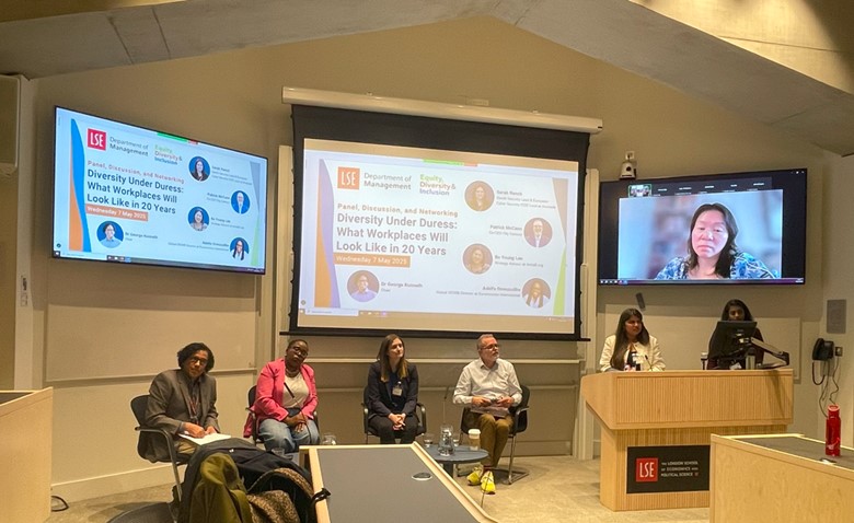 LSEManagement's tweet photo. 🤖 AI systems pose a threat to the decades of progress that have been hard-won in the field of #EDI.

Siona Correia, reflects on her experience of leading the second annual Equity, Diversity, and Inclusion (EDI) conference. 

📰 Read all about it - https://t.co/gdcwpGmTG0 https://t.co/qXA8f8983L