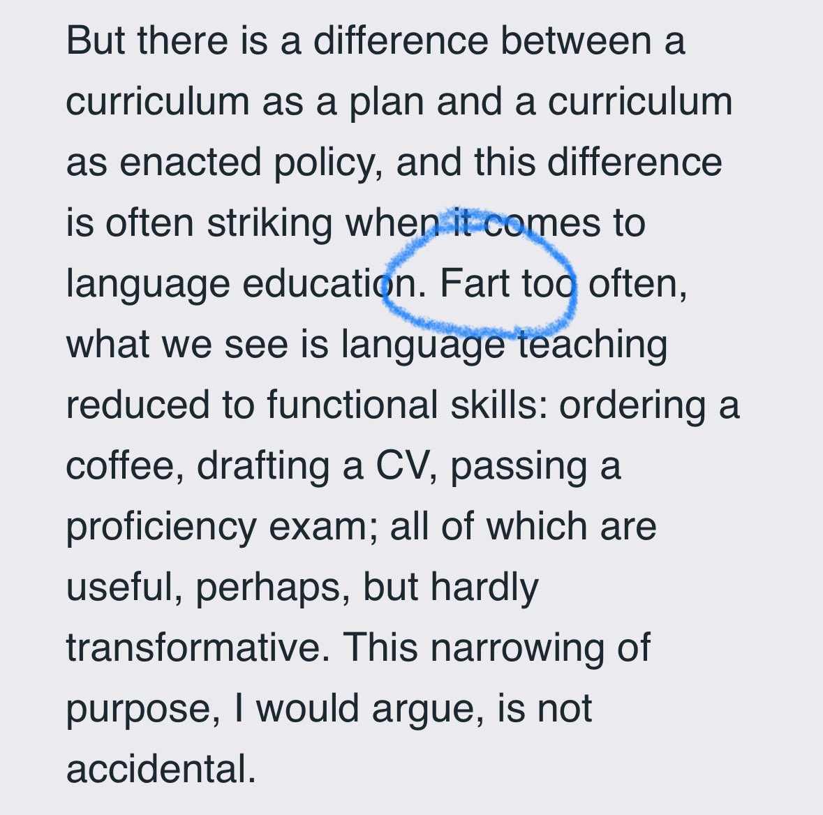 Επίτηδες το έγραψα, για να δω αν προσέχετε όταν διαβάζετε.