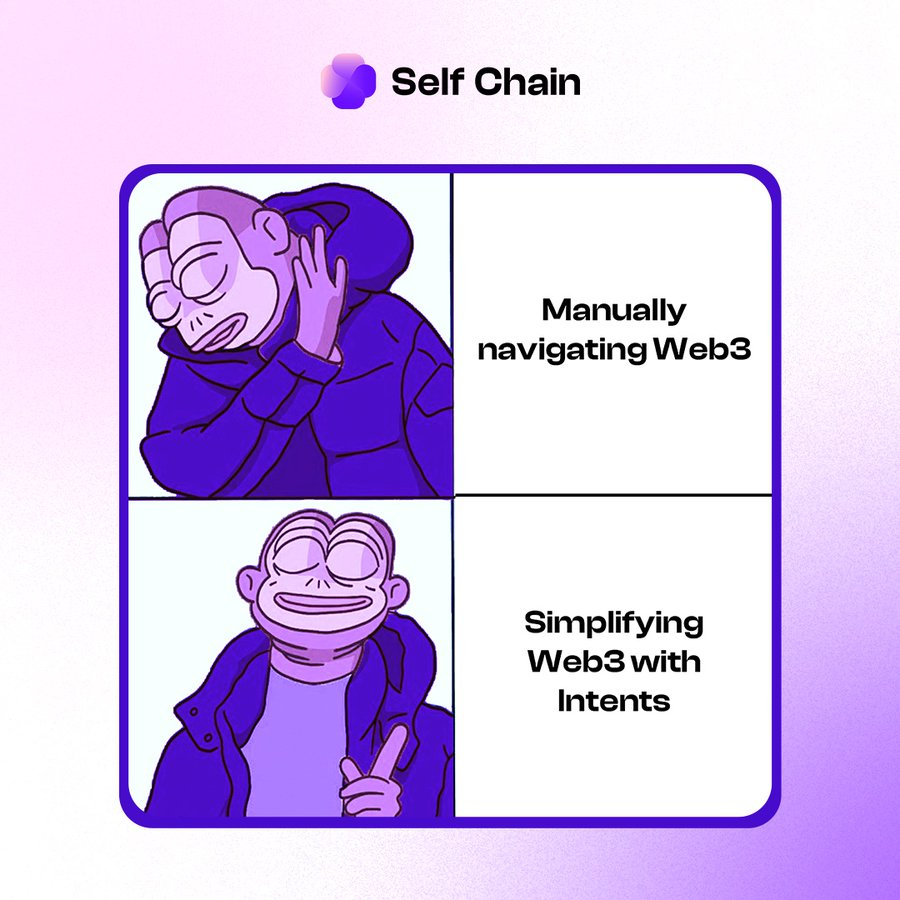 selfchainxyz's tweet photo. Intent-powered web3 over manual UX any day. https://t.co/t4PQeo8tfS