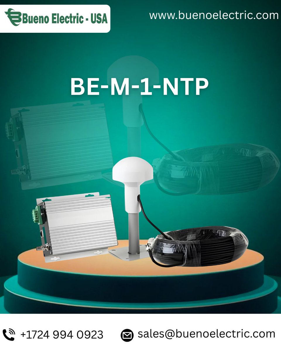 BuenoElectric's tweet image. BE-M-1-ΝΤΡ GPS NTP time server delivers precise, reliable synchronization for industries.
Product - buenoelectric.com/products/be-m-…

#BuenoElectric #BEM1NTP #GPSTimeServer #IndustrialAutomation #PowerSafety #TimeSynchronization #IndustrialControl #SmartGrid #TechInnovation