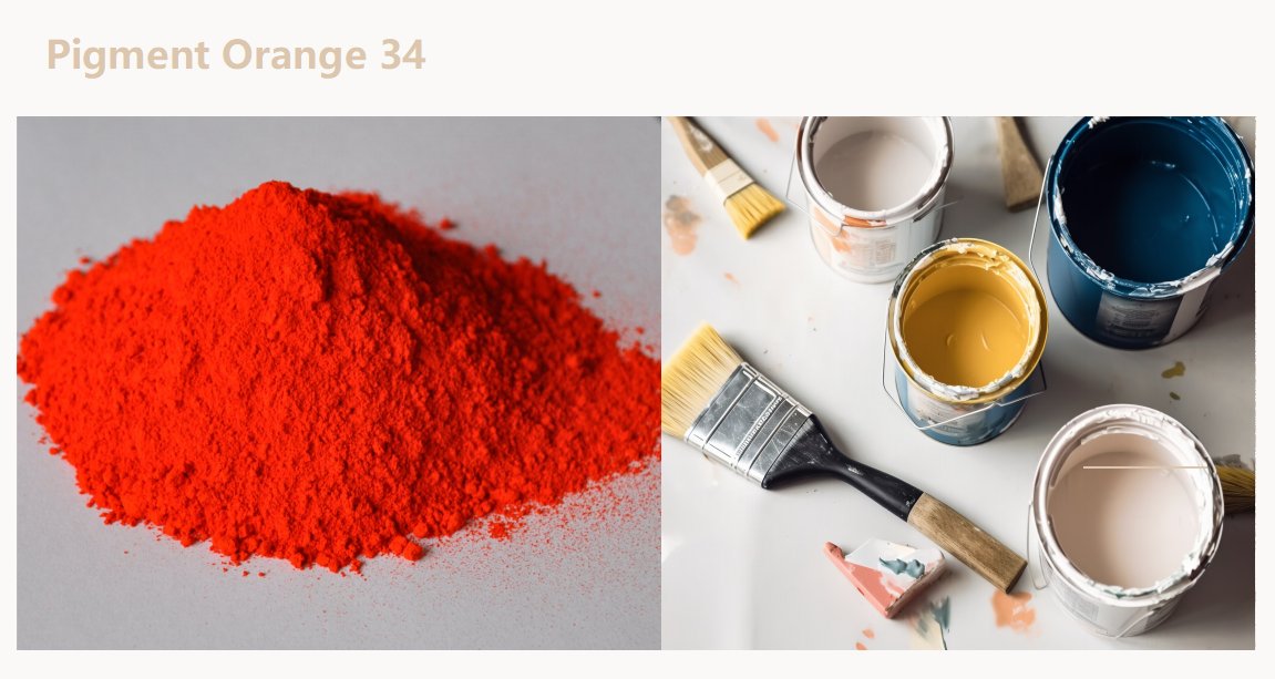 colorchemgroup's tweet image. Pigment Orange 34
C.I. No.: 21115
CAS No.: 15793-73-4
Chemical Formula: C34H28Cl2N8O2
Molecular weight: 651.60
Suggested for Solvent base paints, Water base paints, Offset inks, Solvent base inks, Water base inks, Plastic, Printing.
#pigment #pigmentpowder #coatings