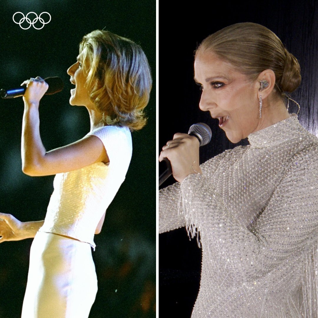 Olympics's tweet photo. Did you know that Celine Dion performed at two Olympic Games?
Atlanta 1996 ✅
Paris 2024 ✅

#ThrowbackThursday #Olympics 
@celinedion https://t.co/nb78gO3iVb