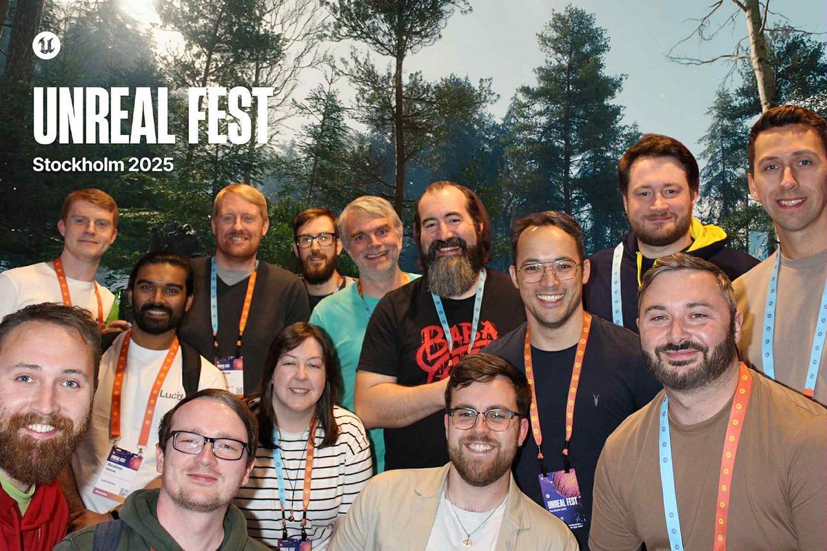 LucidGamesLtd's tweet image. Another smiley group pic of Team Lucid! 💙

The team attended #UnrealFest in Stockholm and had an amazing time, soaking up fresh ideas and inspiration.  

Now it&apos;s time to head back to the studio to share all the ideas with the rest of the team! ✨

#UnrealFestStockholm