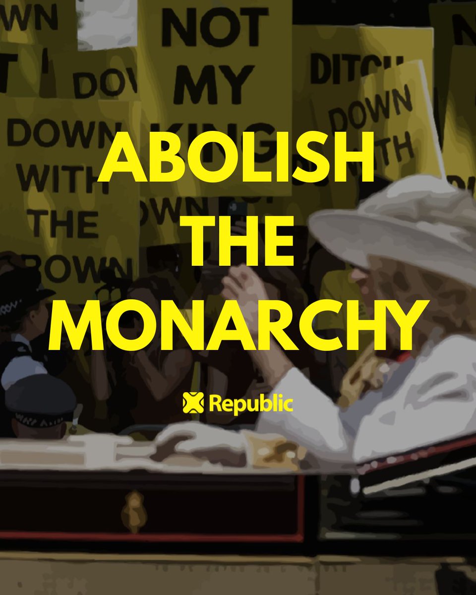We'd save half a billion a year. We'd be able to hold our head of state accountable. Sounds like a better future for Britain, right? #NotMyKing #AbolishTheMonarchy