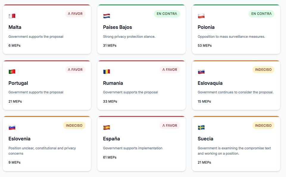 Contactemos con nuestros eurodiputados para intentar frenar #ChatControl, la iniciativa de la UE que obligaría a la inspección de todas las comunicaciones digitales privadas, incluyendo mensajes cifrados y fotos:
fightchatcontrol.eu/#contact-tool