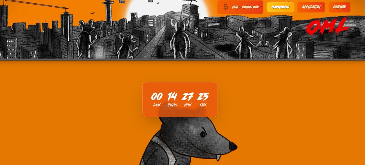 14 hours left till the end of the application for <a href="/__O_M_L__/">OML</a> .

There will be no new users joining the leaderboard after the application closes.

We have until this weekend to work our way to the top of the leaderboard.

The RATS•TO•RICHES rune is etched already, looking