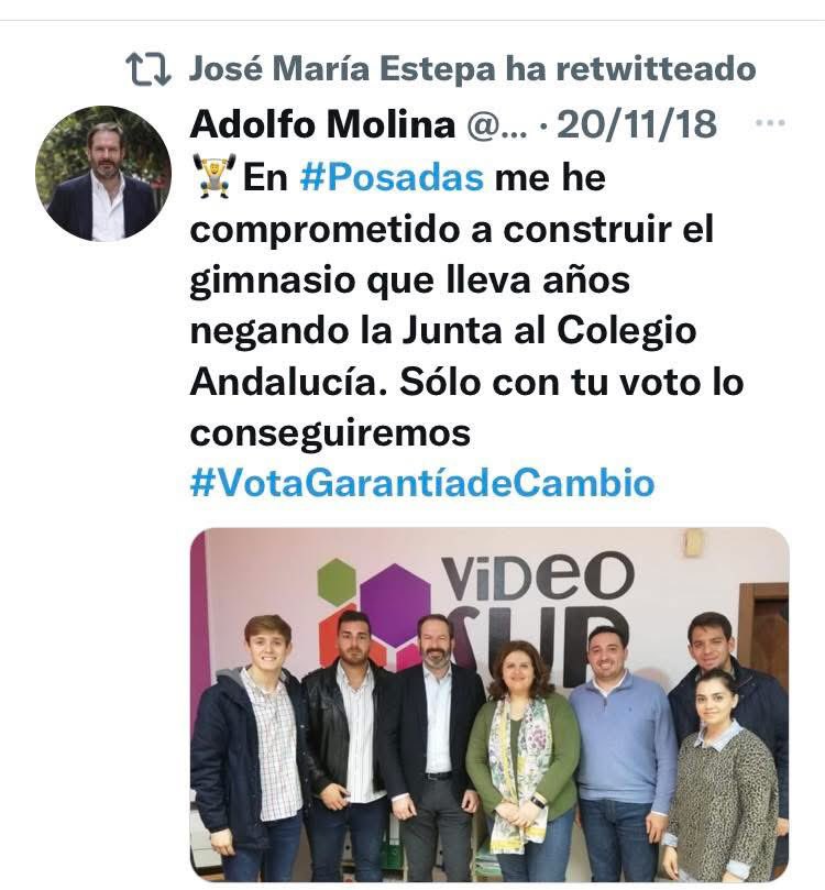 🌹El PSOE lleva al Pleno de hoy una Moción para exigir a la Junta que  incluya en los próximos Presupuestos la construcción del Salón de Usos Múltiples del Colegio Andalucía.

🏫Ello no sería preciso si el PP hubiera cumplido la promesa que hizo hace 7 años

🗣️#ElValordelaPalabra