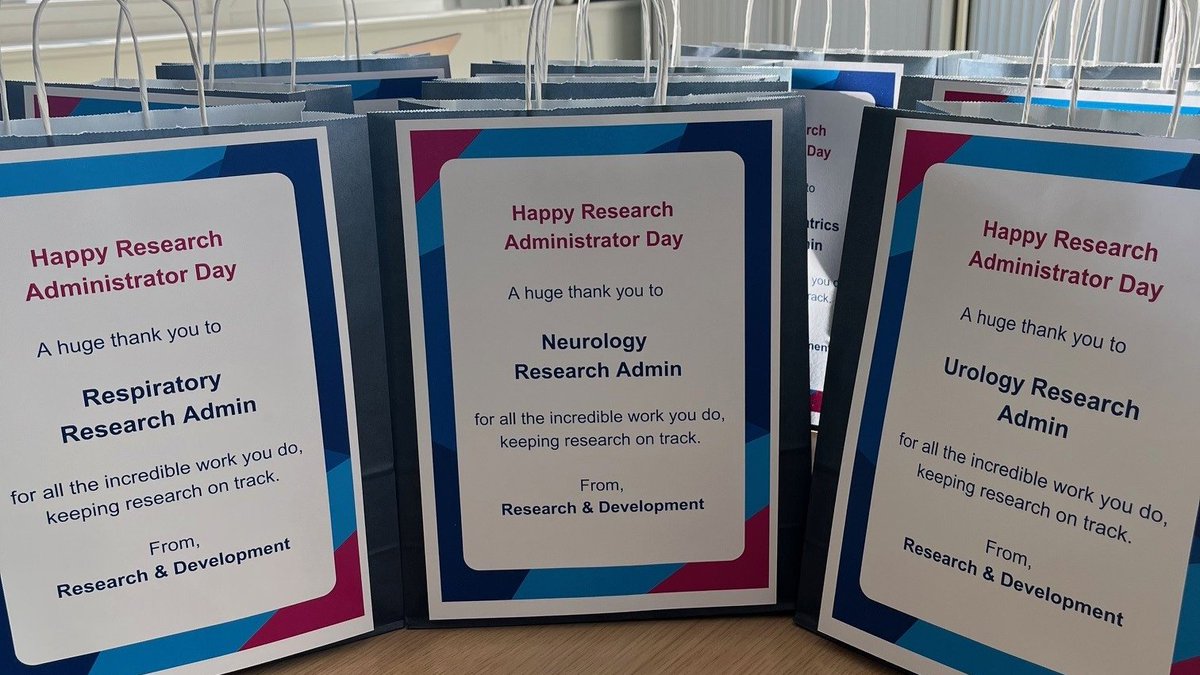🩵Happy Research Administrator Day 🩵

We've been busy handing out goodie bags to all our amazing admin staff. We couldn't do this without you.