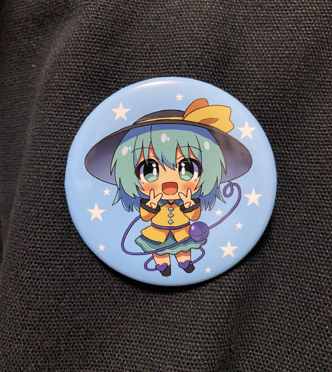 かあいいちゃん缶バッジ ☆【深谷】ふっかちゃん缶バッジ illustrated by GONSY / 56mm