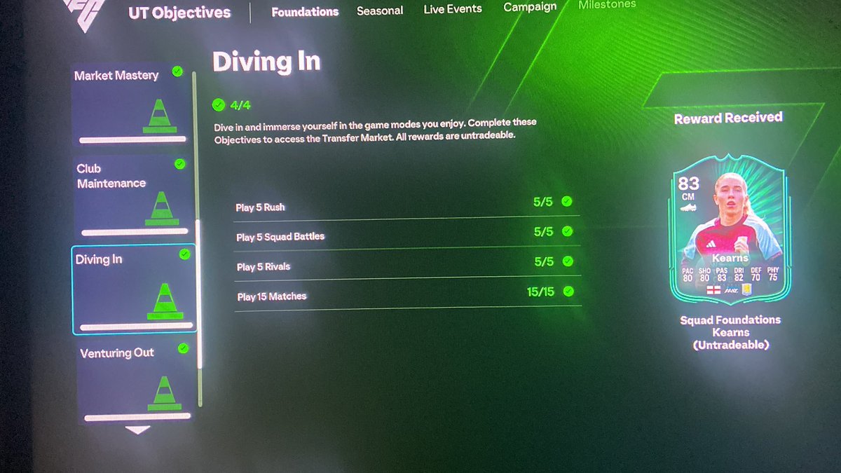 A_nonymous086's tweet photo. @EAHelp Hey EA, My xbox gamertag is ItsPavdog04; I have an issue I need resolved. I have completed the Diving In Objective group but according to the Path To Pro objective group, I haven’t. 

Attached are images to prove it: https://t.co/NPhqpkTMcO