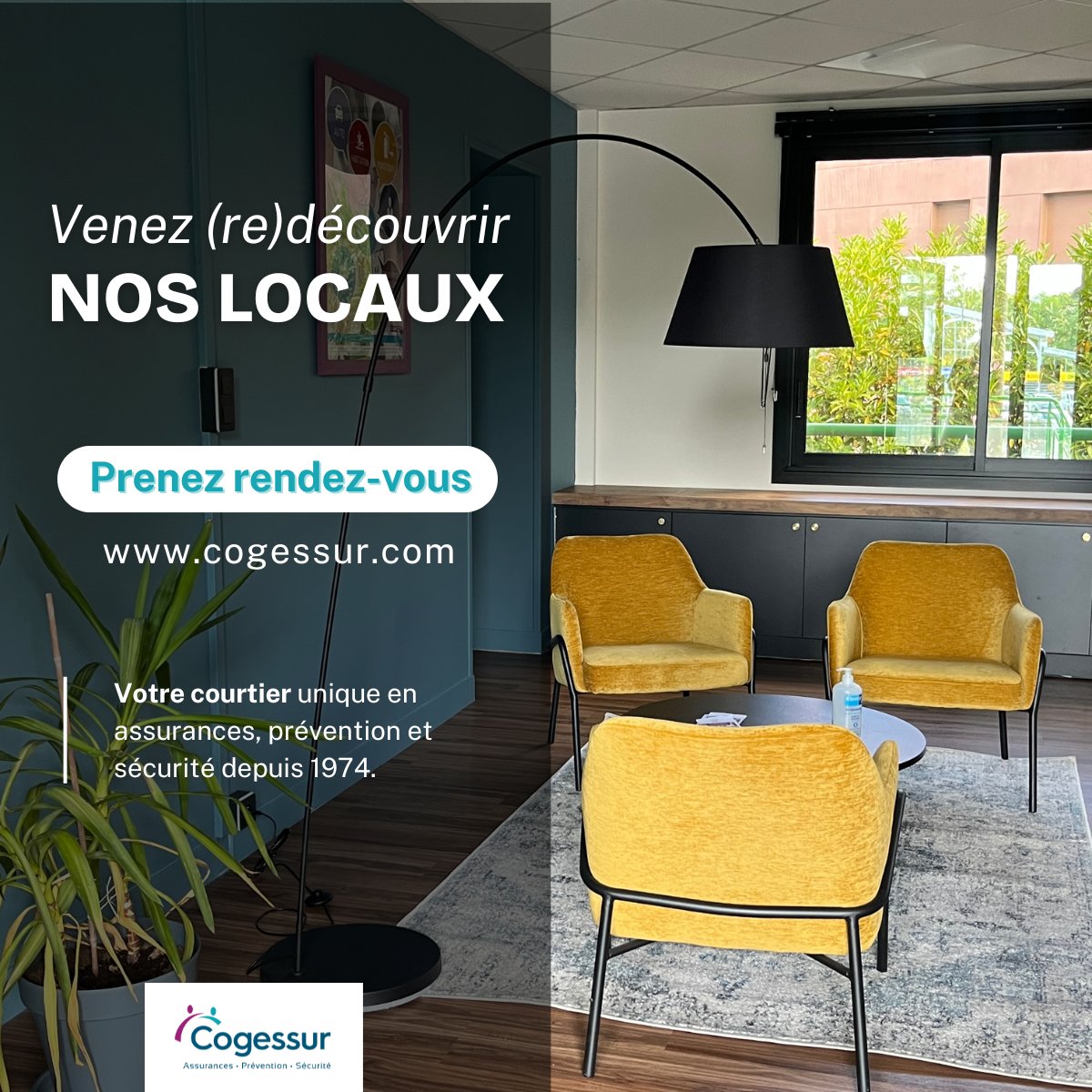 COGESSUR1's tweet photo. ✨ Les travaux sont terminés ! ✨

Nos locaux #Cogessur vous accueillent désormais dans un cadre moderne et chaleureux.
Un projet ? Une question ? C’est le moment idéal pour prendre rendez-vous et venir nous rencontrer 🤝

#Assurance #Courtier #Prévention #Sécurité https://t.co/NbAe0qv1l2