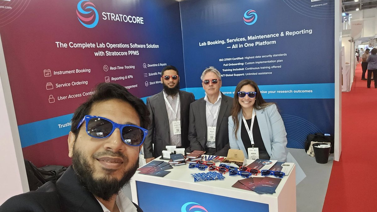 stratocore's tweet photo. π Final day at #ARABLAB 2025!
Itβs been a fantastic few days of discussions on lab design, automation & digital transformation.
Donβt miss us at Stand H2-B38. Come and see how PPMS helps manage labs & core facilities.
#Stratocore #LabManagement #CoreFacilities @ArabLab https://t.co/x7rSiPlR7I