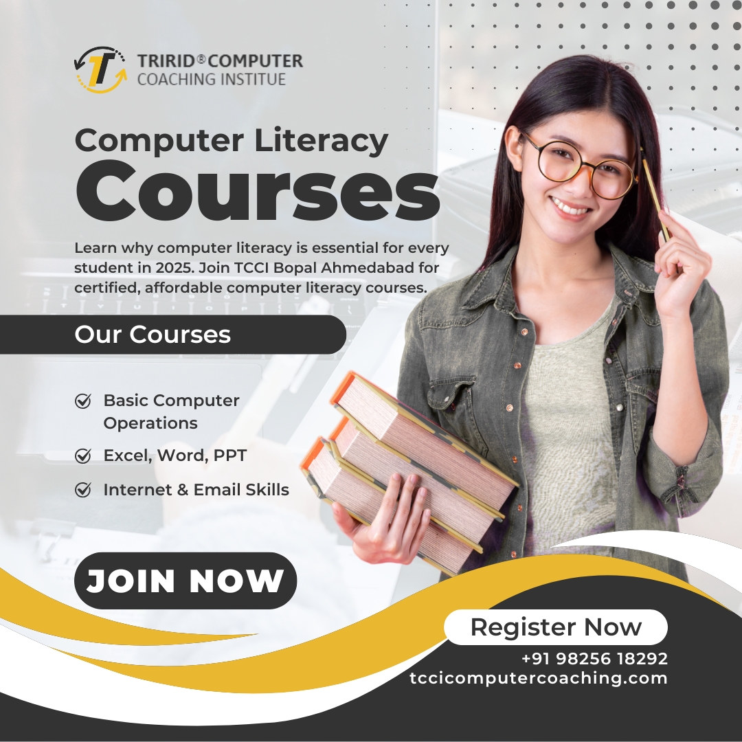tccicomputer's tweet image. Learn why computer literacy is essential for every student in 2025. Join TCCI Bopal Ahmedabad for certified, affordable computer literacy courses.
👉tccicomputercoaching.wordpress.com/2025/09/25/com…
#ComputerLiteracy #ComputerClassesAhmedabad #BopalAhmedabad #TCCIInstitute #BasicComputerCourses
