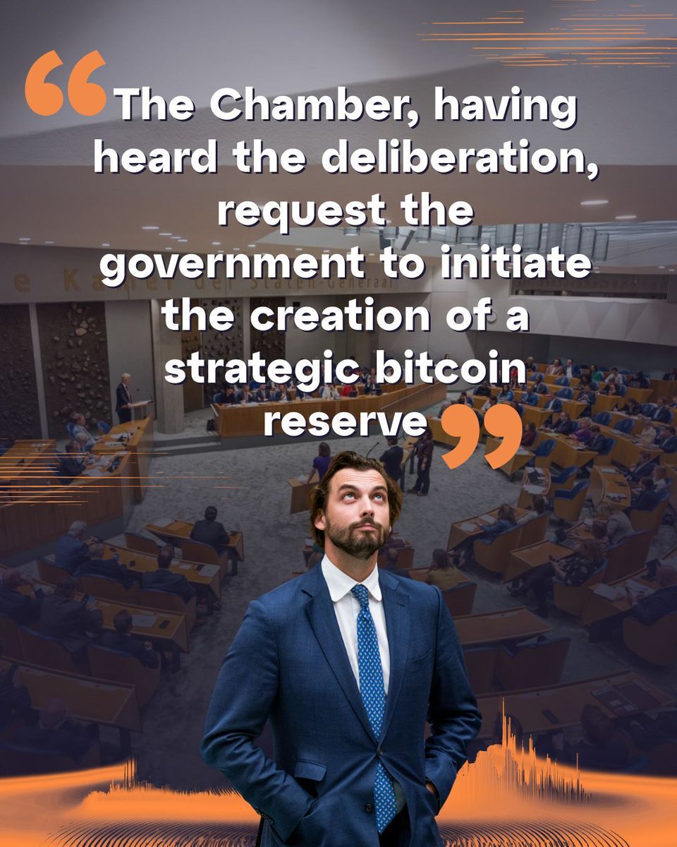 Dutch MP Thierry Baudet has called on the government to create a strategic  Bitcoin reserve.