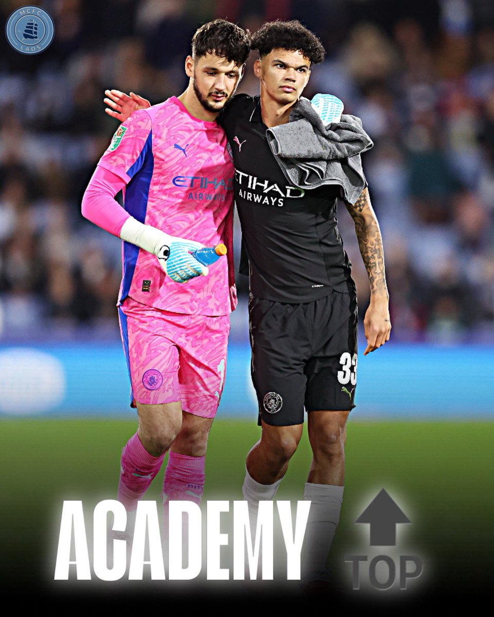 10 Manchester City academy graduates were on the squad last night, with 8/10 featuring! 🩵